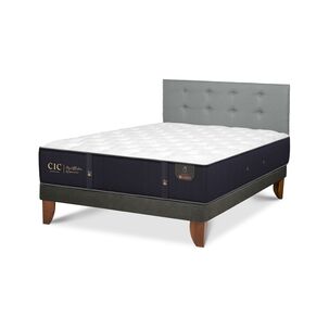 Cama Europea Cic Premium / Full / Base Normal + Respaldo