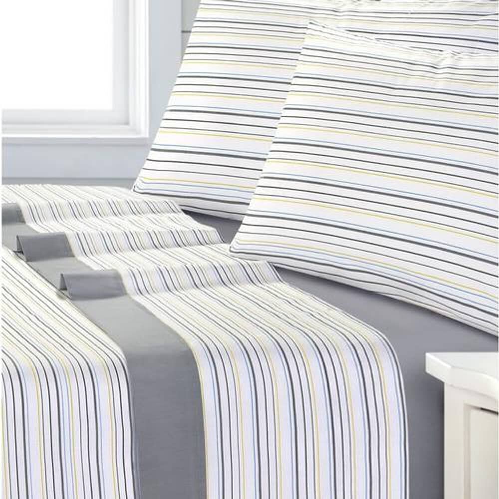 Sabana Andes Estampada 180 Hilos Listado 101 1.5 Plaza image number 0.0