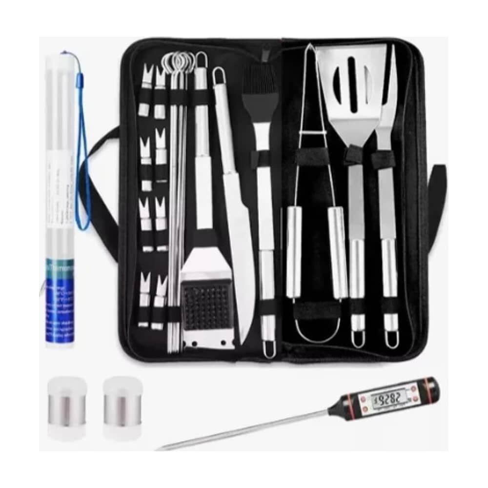 Juego De Utensilios De Acero Inox Para La Parrilla 25 Uds image number 0.0