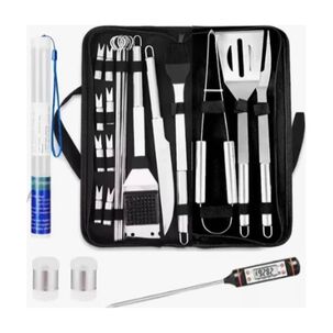 Juego De Utensilios De Acero Inox Para La Parrilla 25 Uds