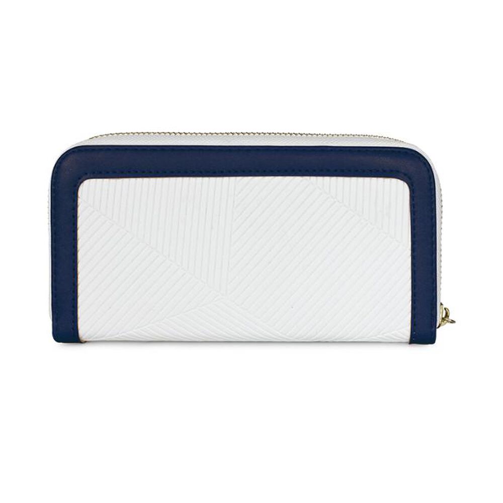Billetera Mujer Greta Blanco Y Azul Carven Paris image number 3.0