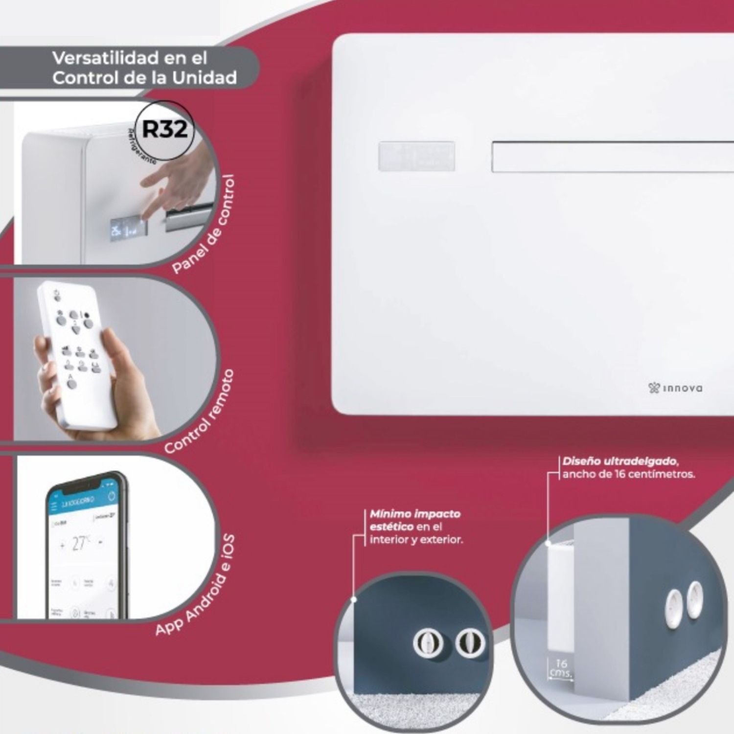 Aire Acondicionado Inverter Innova 10000btu Frio-calor image number 2.0