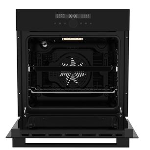 Horno El&eacute;ctrico Empotrable Gr&ouml;ner Deluxe Air Fry Black Matte 16f 76l