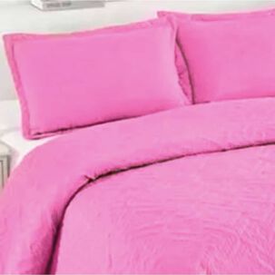 Cubrecama Quilt De Verano 2 Plazas Rosa