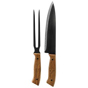 Set Cuchillo Y Tenedor Wayu Parrillero Acero Inoxidable - Ps