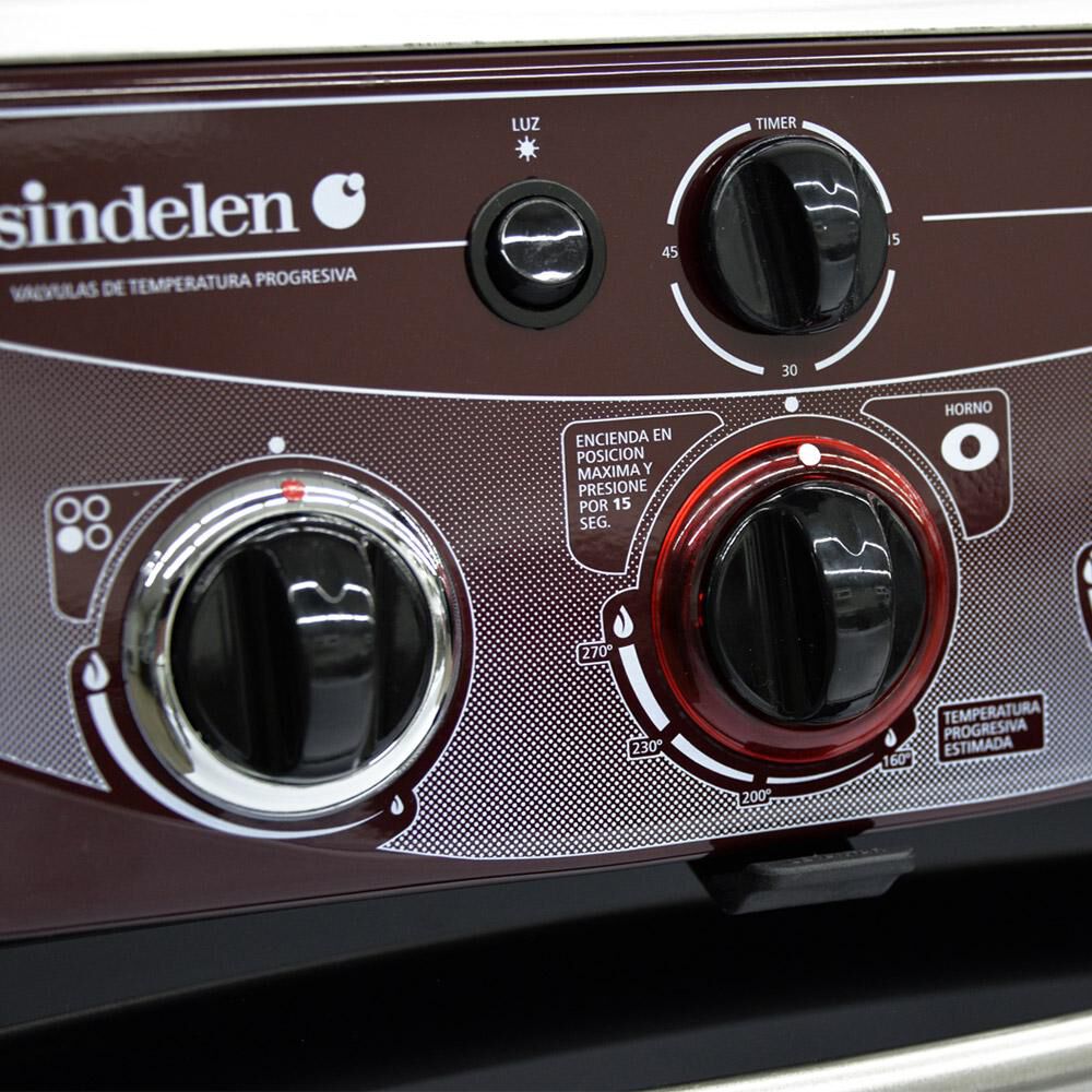 Cocina A Gas Sindelen CH-9600RJ / 4 Quemadores image number 2.0