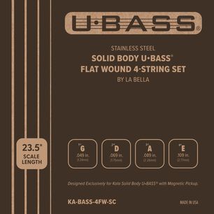 Cuerdas Para Ubass Solid Body Flat Ka-bass-4fw-sc Kala