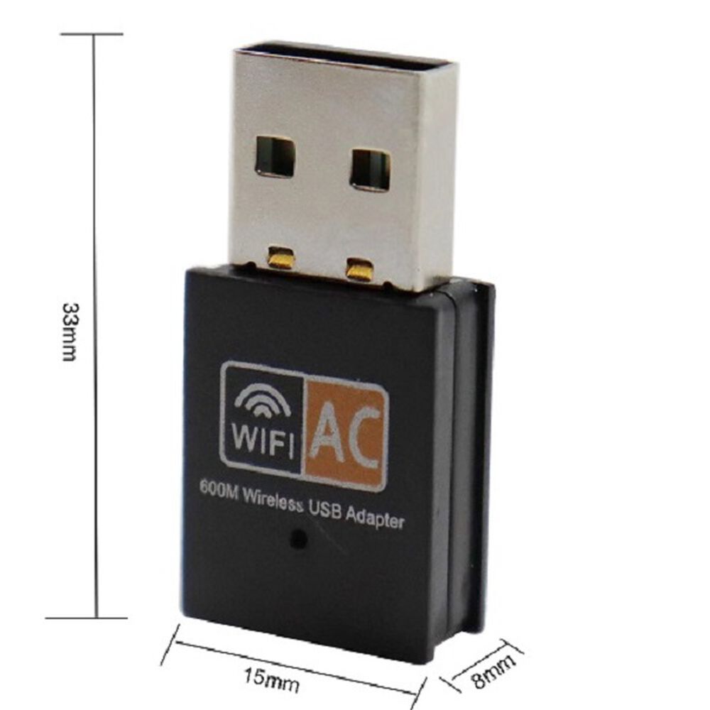 Adaptador Antena Wifi 600 Mbs 5g Modem Para Pc O Notebook Tarjeta De Red Inalambrico Usb image number 2.0