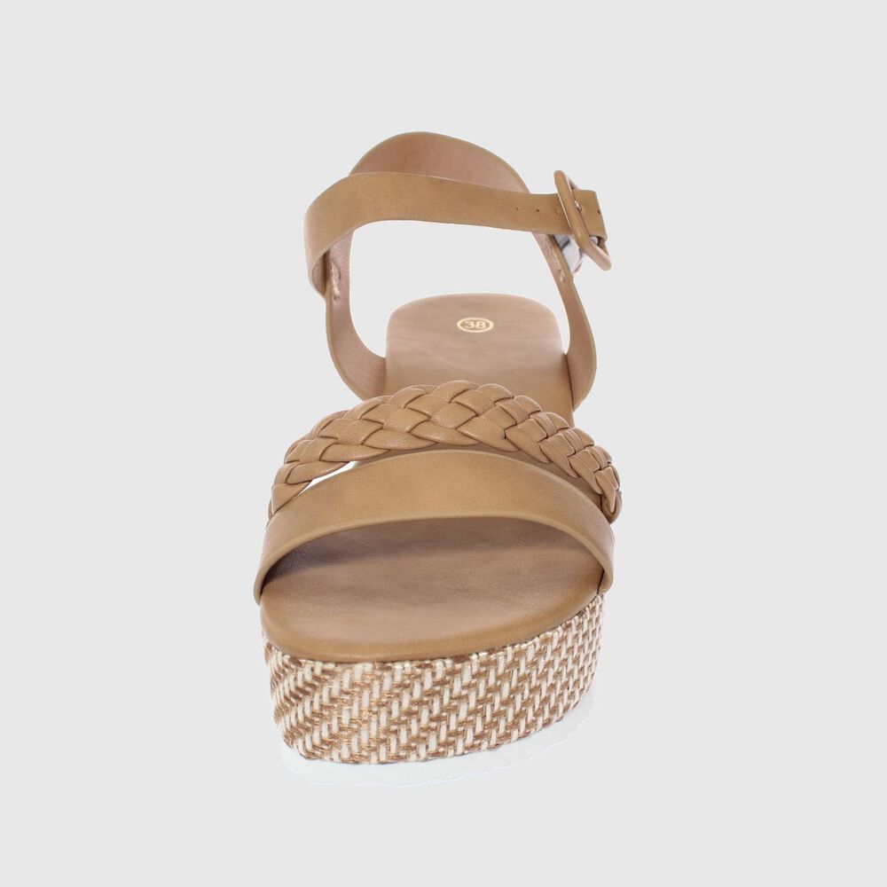 Sandalia Plataforma Khaki V&iacute;a Franca Art. 52111b1155khaki image number 2.0