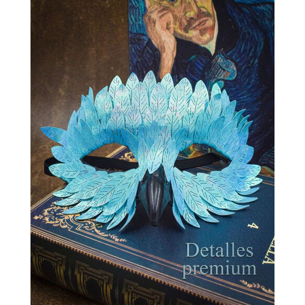 M&aacute;scara Pajaro Ave Plumas Carnaval Veneciano Para Disfraz image number 36.0