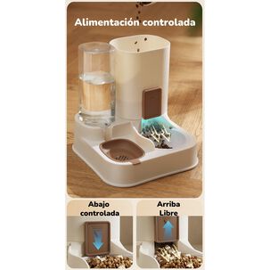 Dispensador Autom&aacute;tico Agua Y Alimento 2 En 1 By Lubabycas