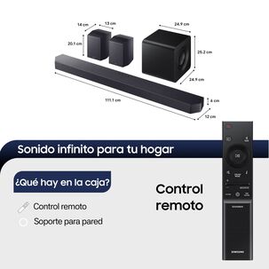 Q-series Soundbar Hw Q930h 9 1 4 Subwoofer Y Parlantes Traseros 2026