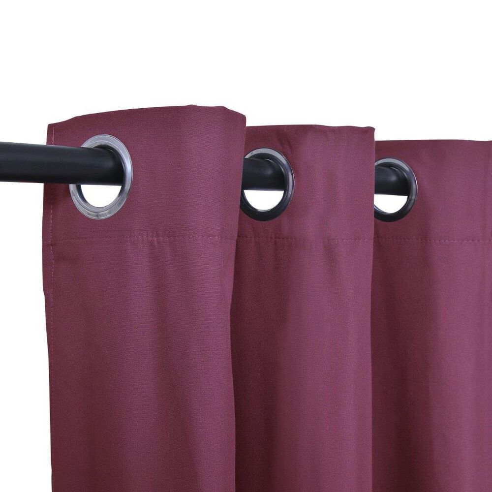 Cortina Blackout Argolla 140x220cm Selecta Burdeo image number 2.0