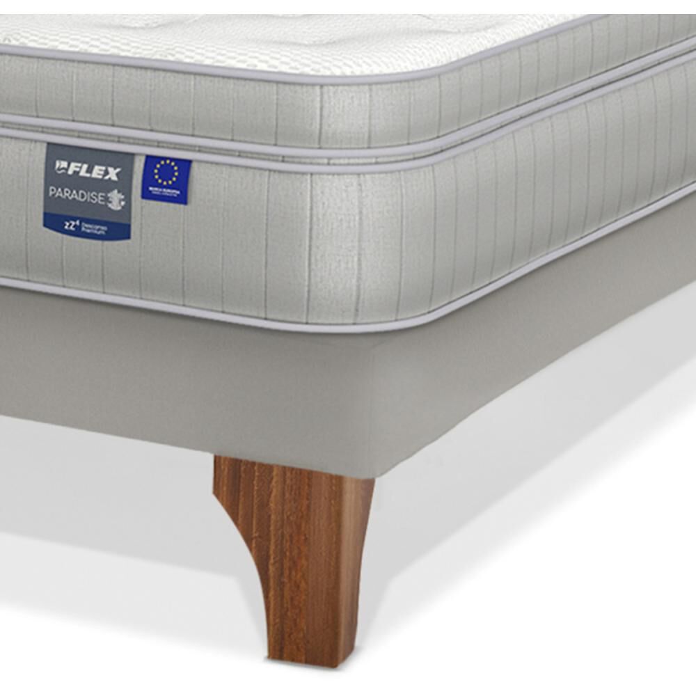 Cama Europea Flex Paradise / 1.5 Plazas / Base Normal + Respaldo image number 2.0
