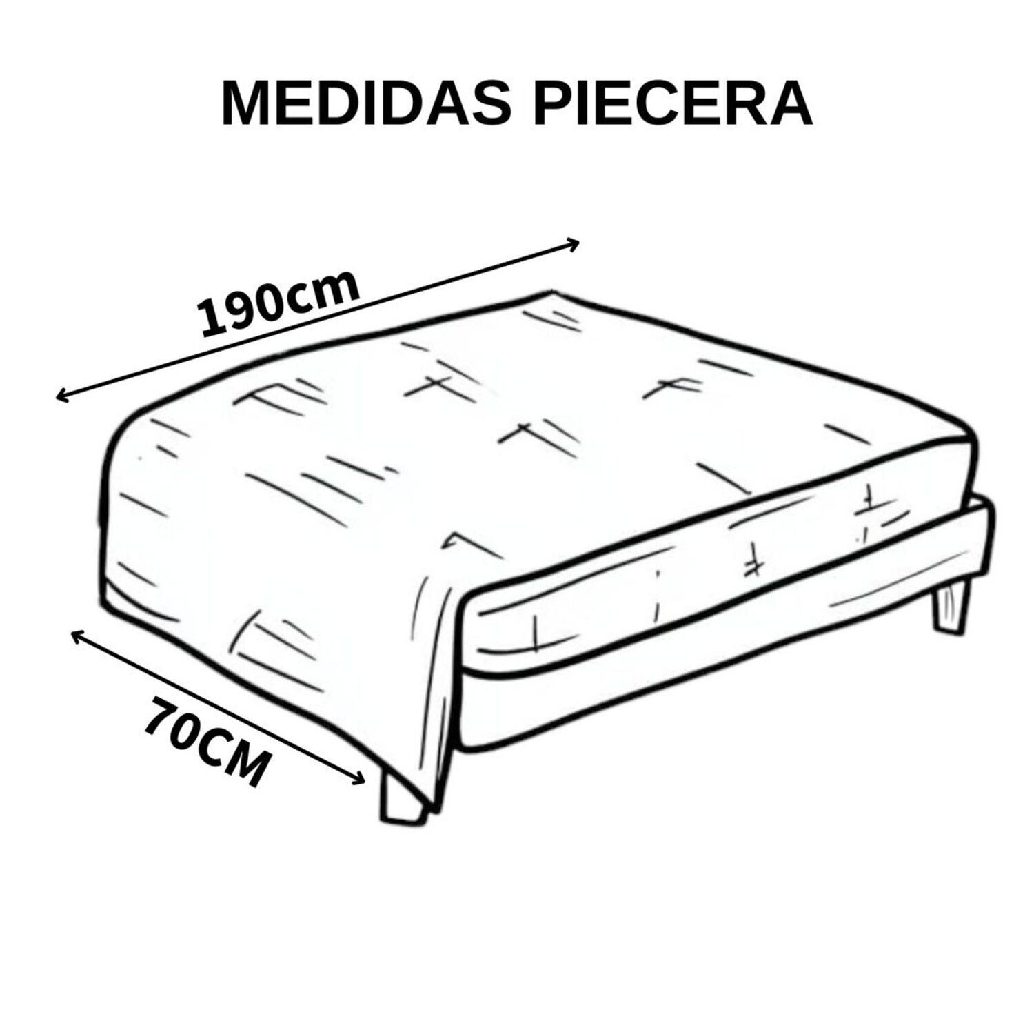  Piecera Bordada 210cm X 70cm + 2 Fundas 45cm X 45cm Para Cama De 2 Plazas O King - Pb4-12 image number 3.0