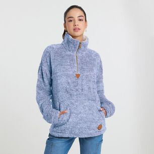 Polerón Regular Cuello Alto Medio Cierre Mujer Freedom