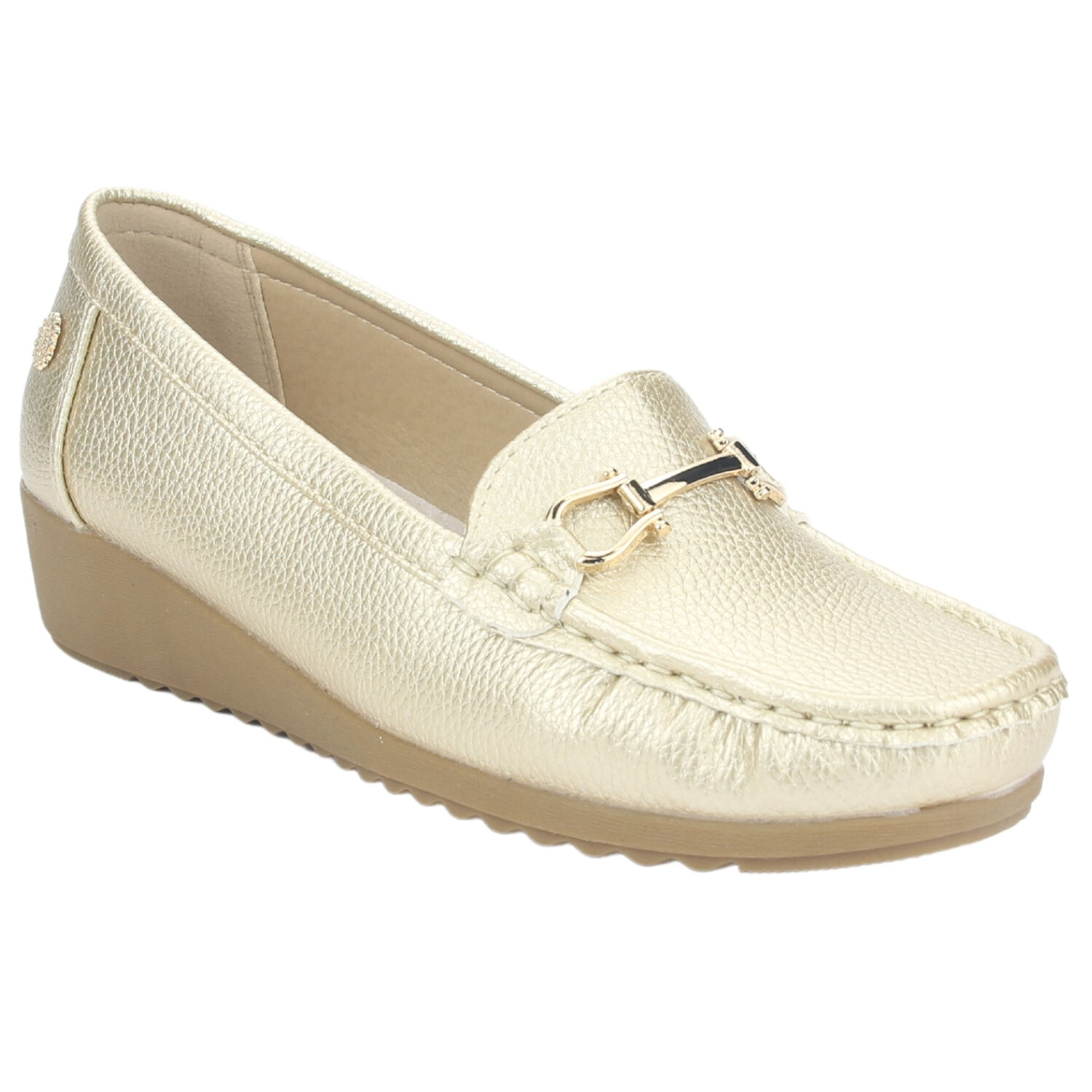 Mocasin Chalada Mujer Malu-2 Dorado Casual image number 2.0