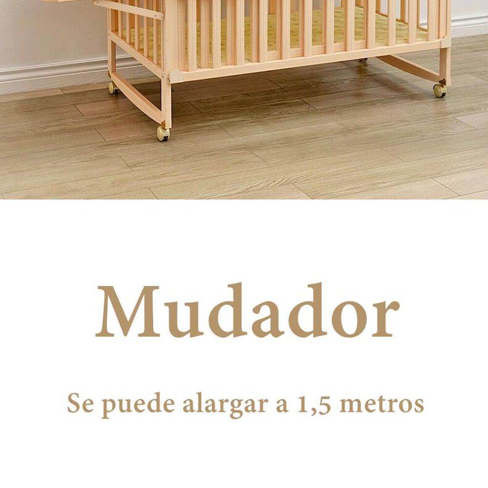 Cuna Colecho Madera Pack&play Lubabycas Con Mudador image number 2.0