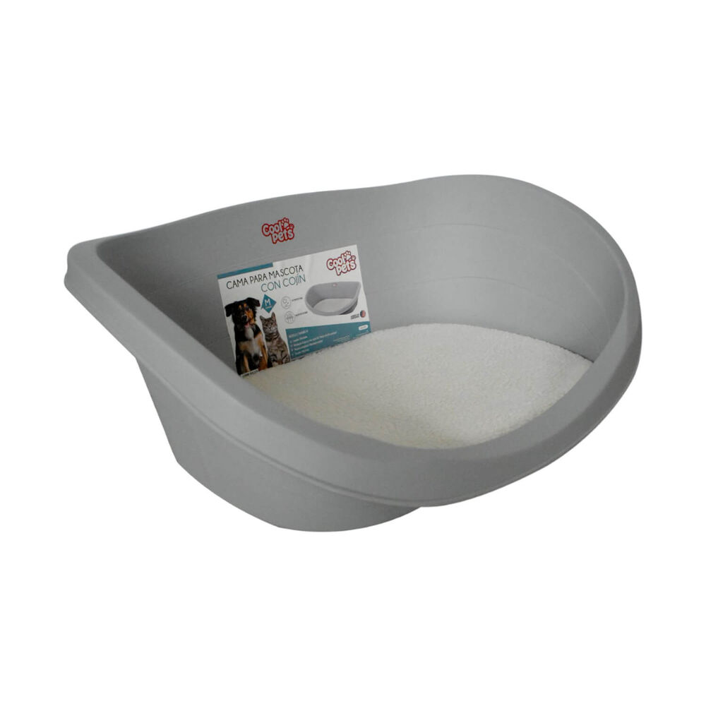 Cama Plastica Para Mascotas Con Cojin L 80x55x25 Cool Pets image number 0.0
