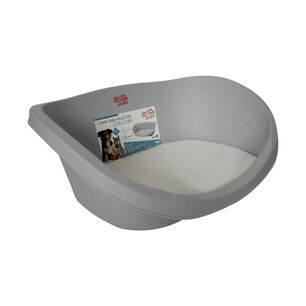 Cama Plastica Para Mascotas Con Cojin L 80x55x25 Cool Pets