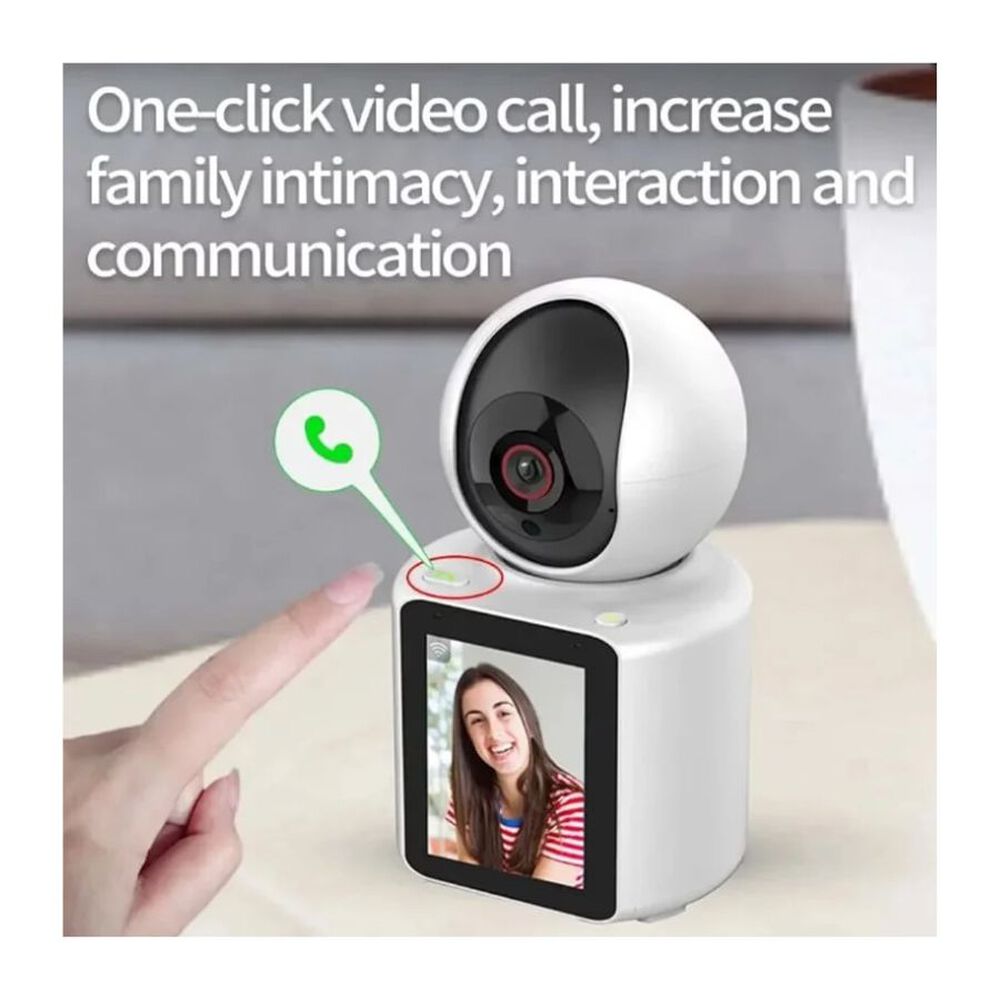 Camara Seguridad Con Pantalla Wifi Videollamada Monitoreo image number 2.0