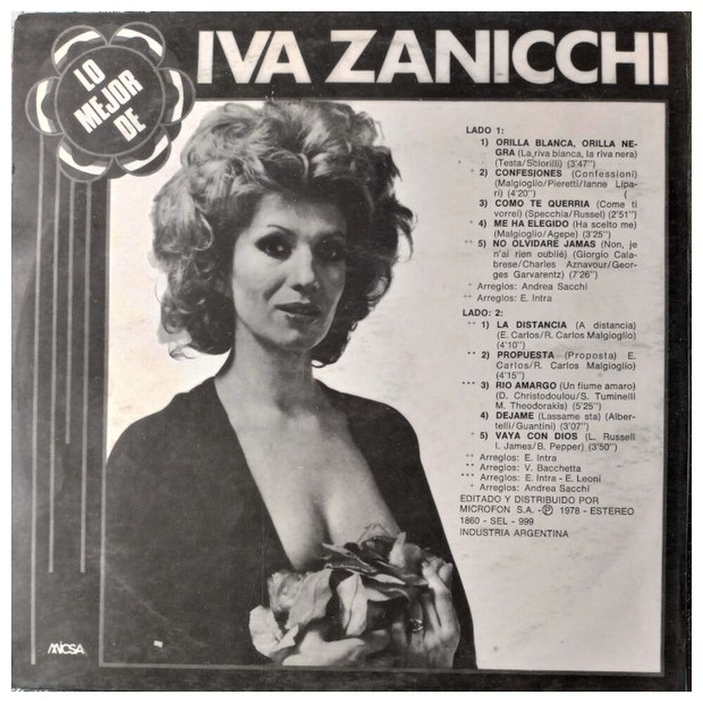 Iva Zanicchi - Lo Mejor | Vinilo Usado image number 1.0