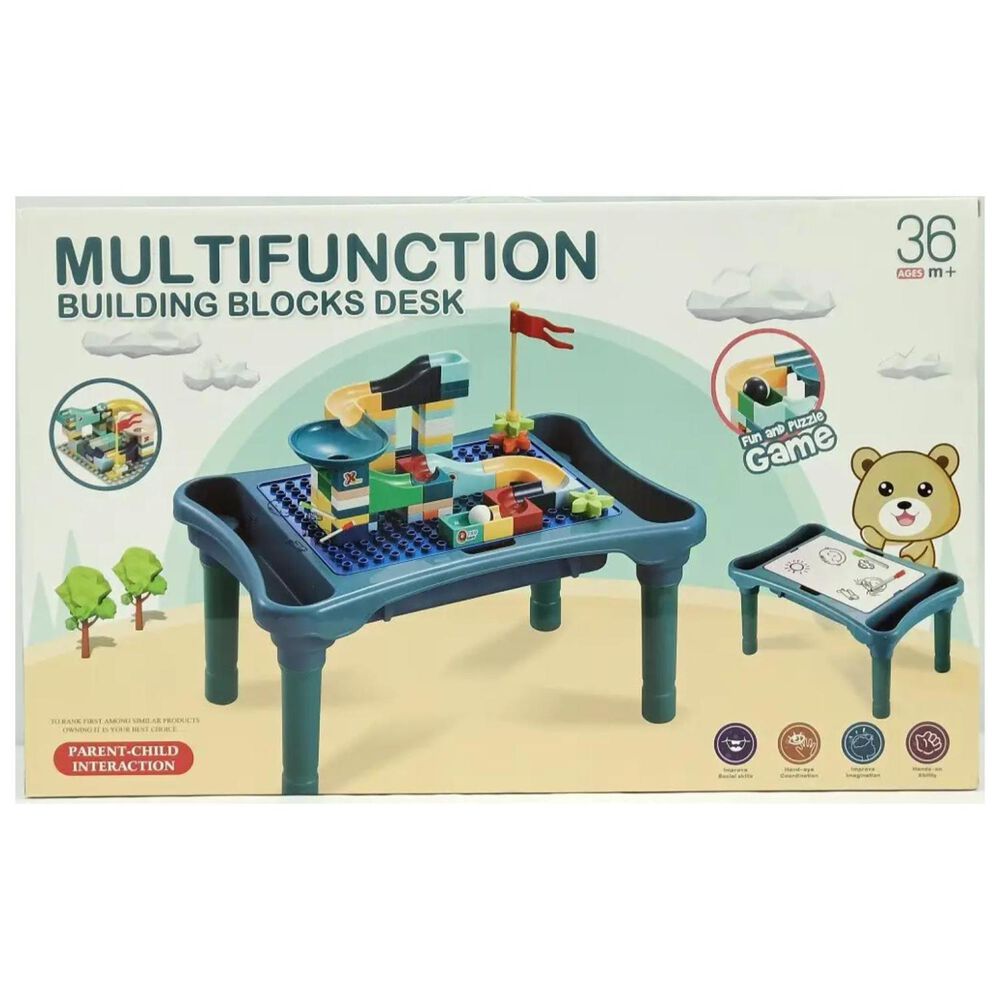 Juguete Mesa Interactiva 2en1 Dibujos Construccion Infantil image number 1.0