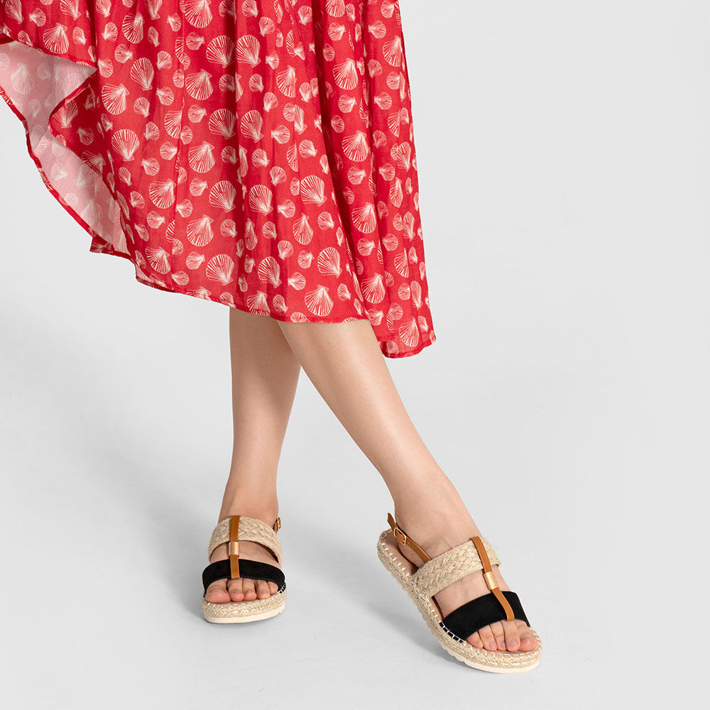 Sandalia Casual De Moda Plana Mujer Weide Qiu362 image number 2.0