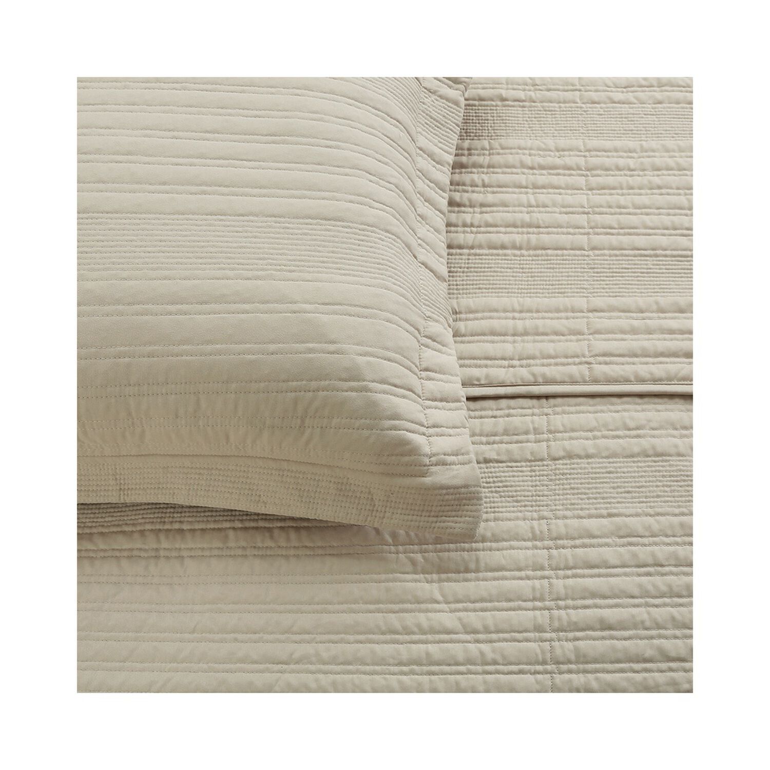 Quilt Andes Stripes Beige King image number 3.0