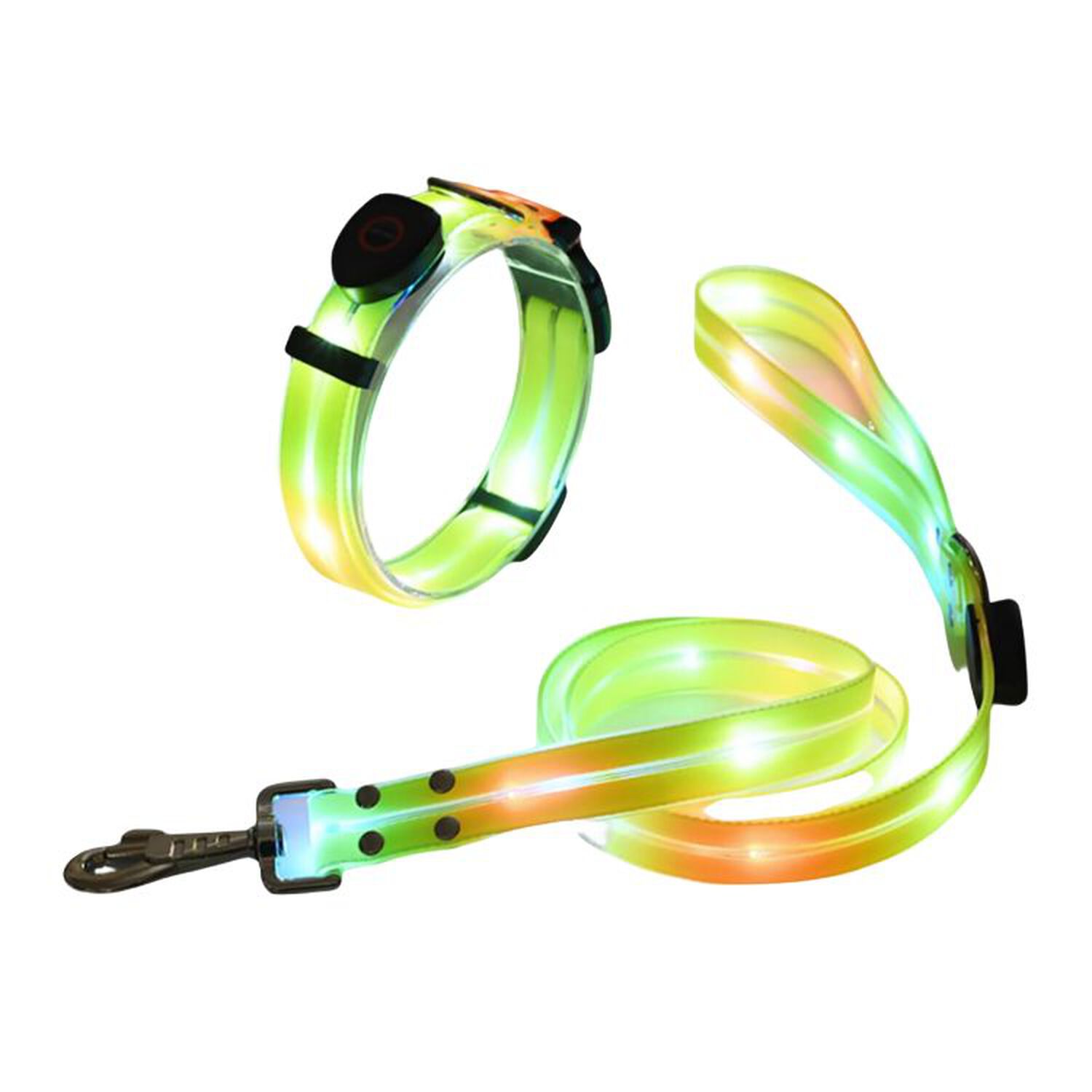 Correa + Collar Con Luces Led Impermeable image number 2.0