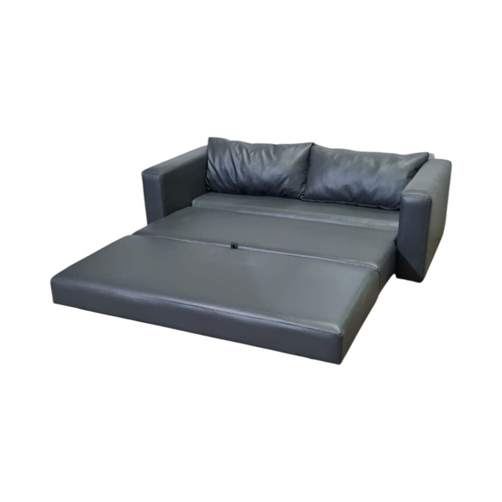 Sofa Cama Multifuncional Ecocuero Gris image number 5.0