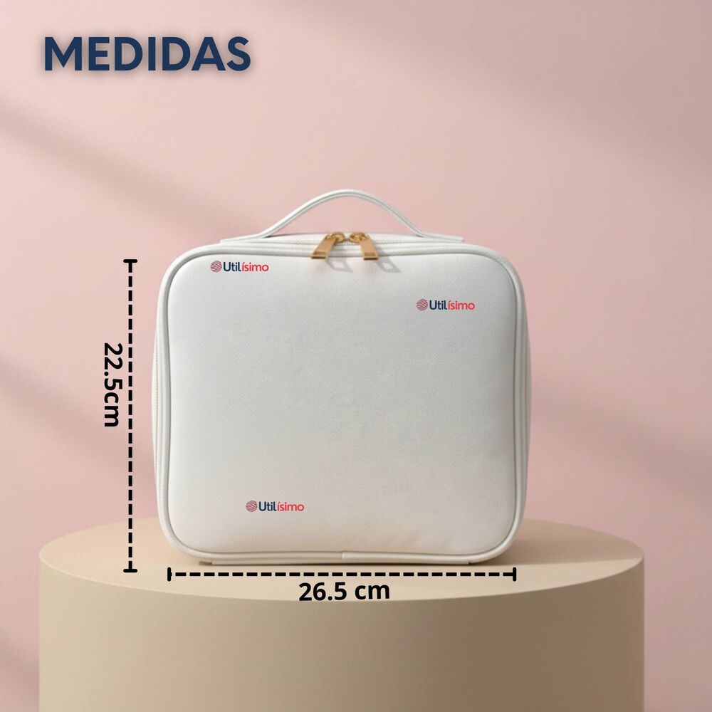 Malet&iacute;n De Maquillaje Con Luz Led Y Espejo Estuche De Maquillaje Organizador image number 2.0