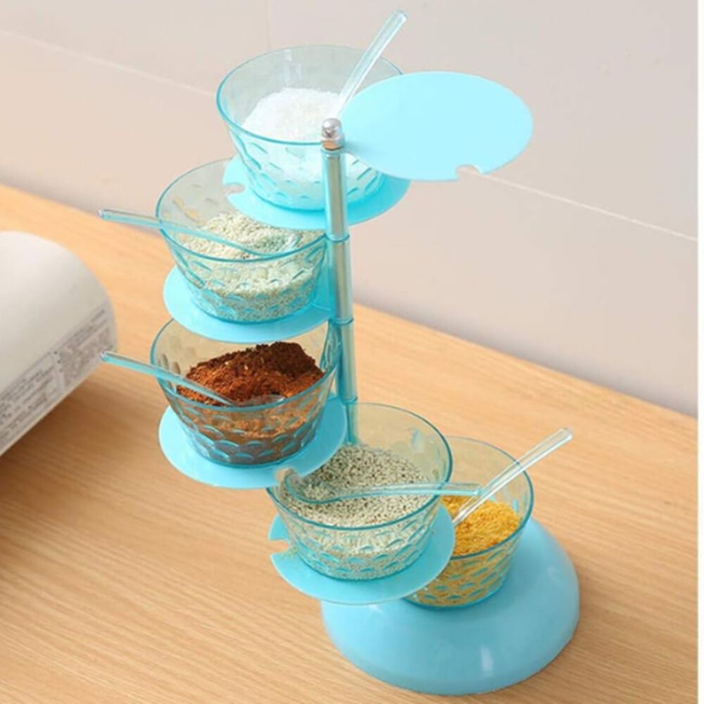 Condimentero Giratorio Especiero 5 Niveles Con Base Soporte image number 3.0