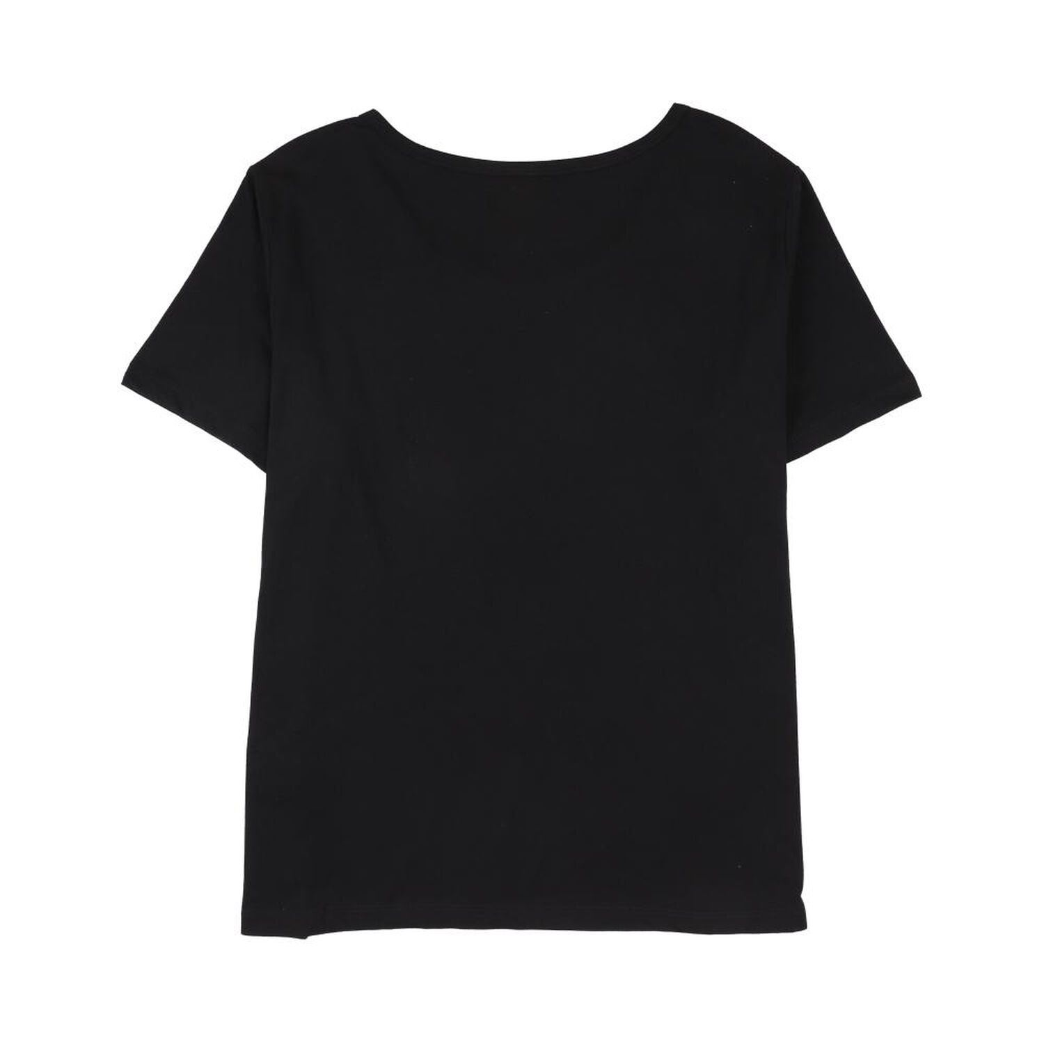 Polera Lisa Manga Corta Cuello Redondo Con Apicaci&oacute;n Mujer Lesage image number 1.0