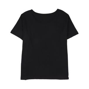 Polera Lisa Manga Corta Cuello Redondo Con Apicaci&oacute;n Mujer Lesage