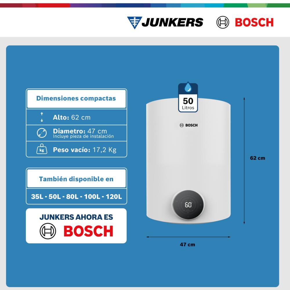 Termo El&eacute;ctrico Bosch Tronic 4000 T / 50 Litros image number 6.0