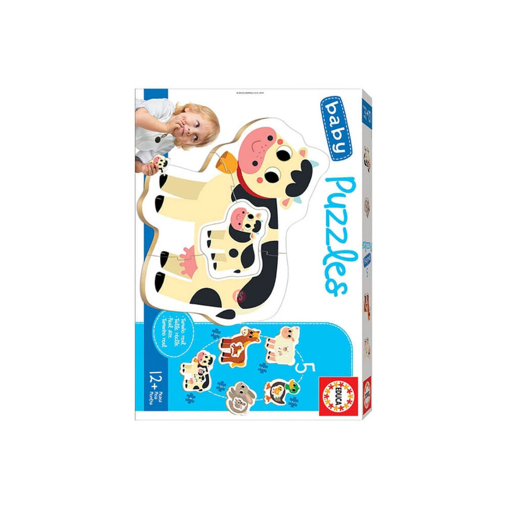 Puzzle Baby 2 A 4 Piezas La Granja Educa - Ps image number 1.0