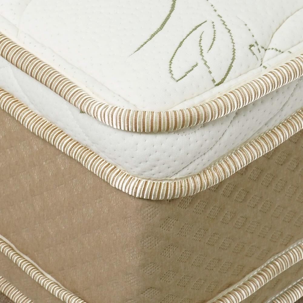 Cama Europea Celta Cotton Organic / 2 Plazas / Base Dividida + Set De Maderas image number 3.0