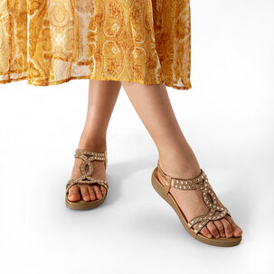 Sandalia Plana Casuales Pedrer&iacute;a Mujer Weide Js76