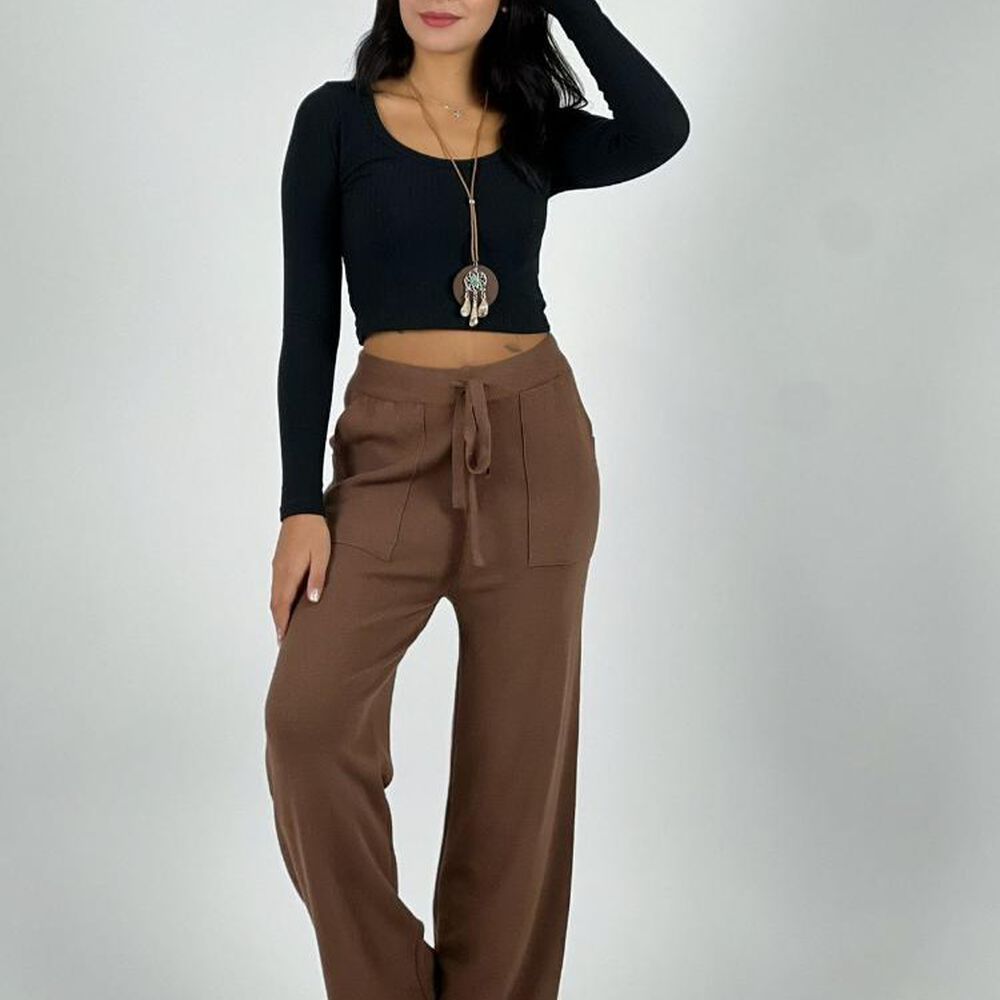 Pantalón De Lana Con Bolsillos image number 8.0