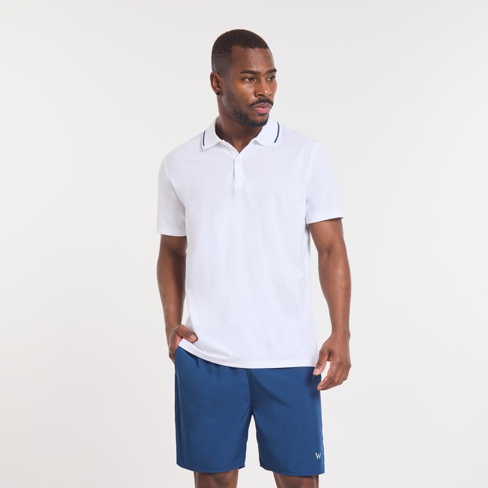 Polera Deportiva Manga Corta Cuello Polo Hombre Wetland image number 0.0