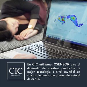 Cama Europea Cic Premium / 1.5 Plazas / Base Normal + Respaldo