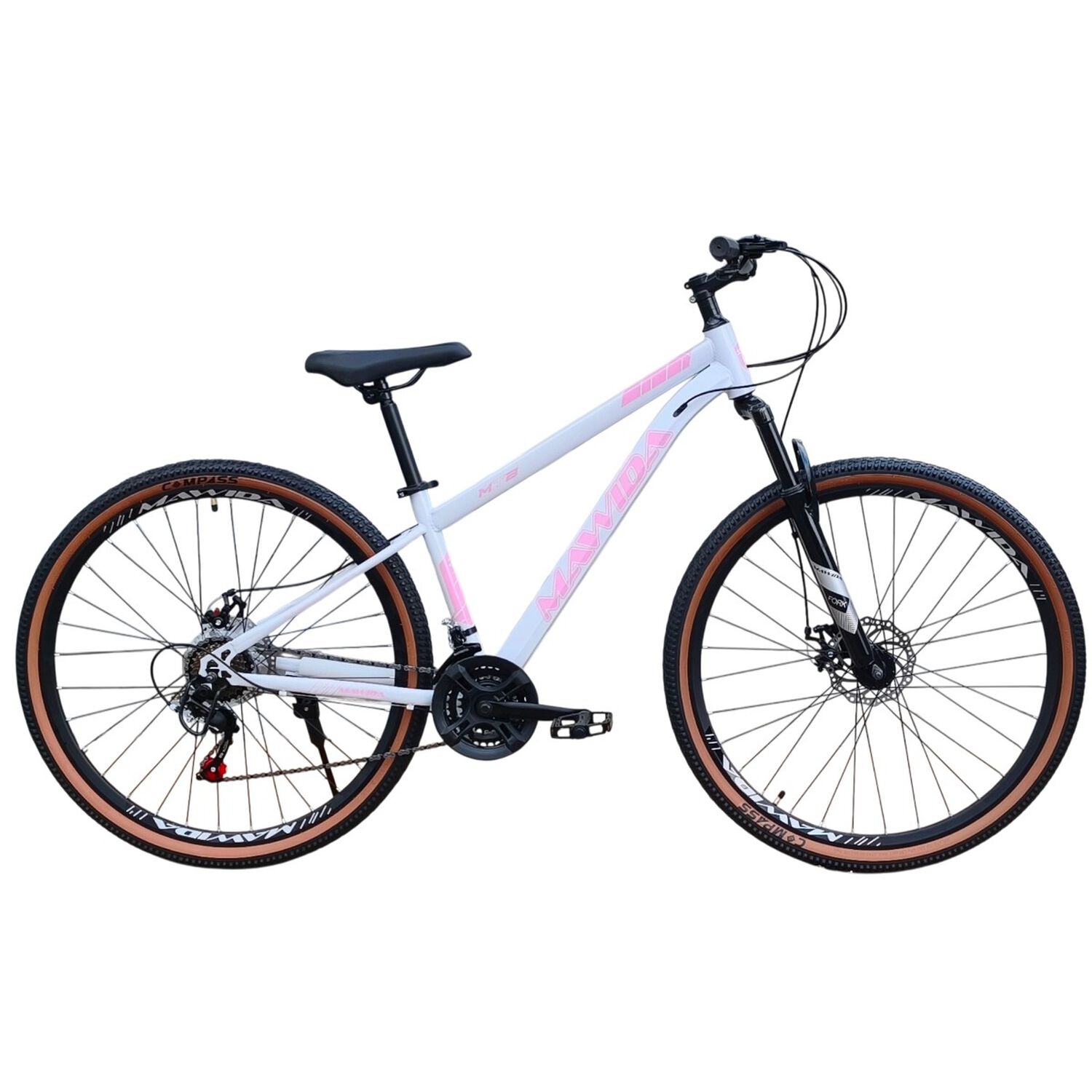 Bicicleta Aro 29 Mawida 21 Veloc Y Freno Disco Blanco Rosado image number 0.0