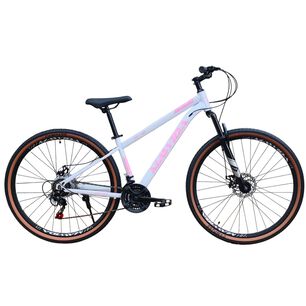 Bicicleta Aro 29 Mawida 21 Veloc Y Freno Disco Blanco Rosado