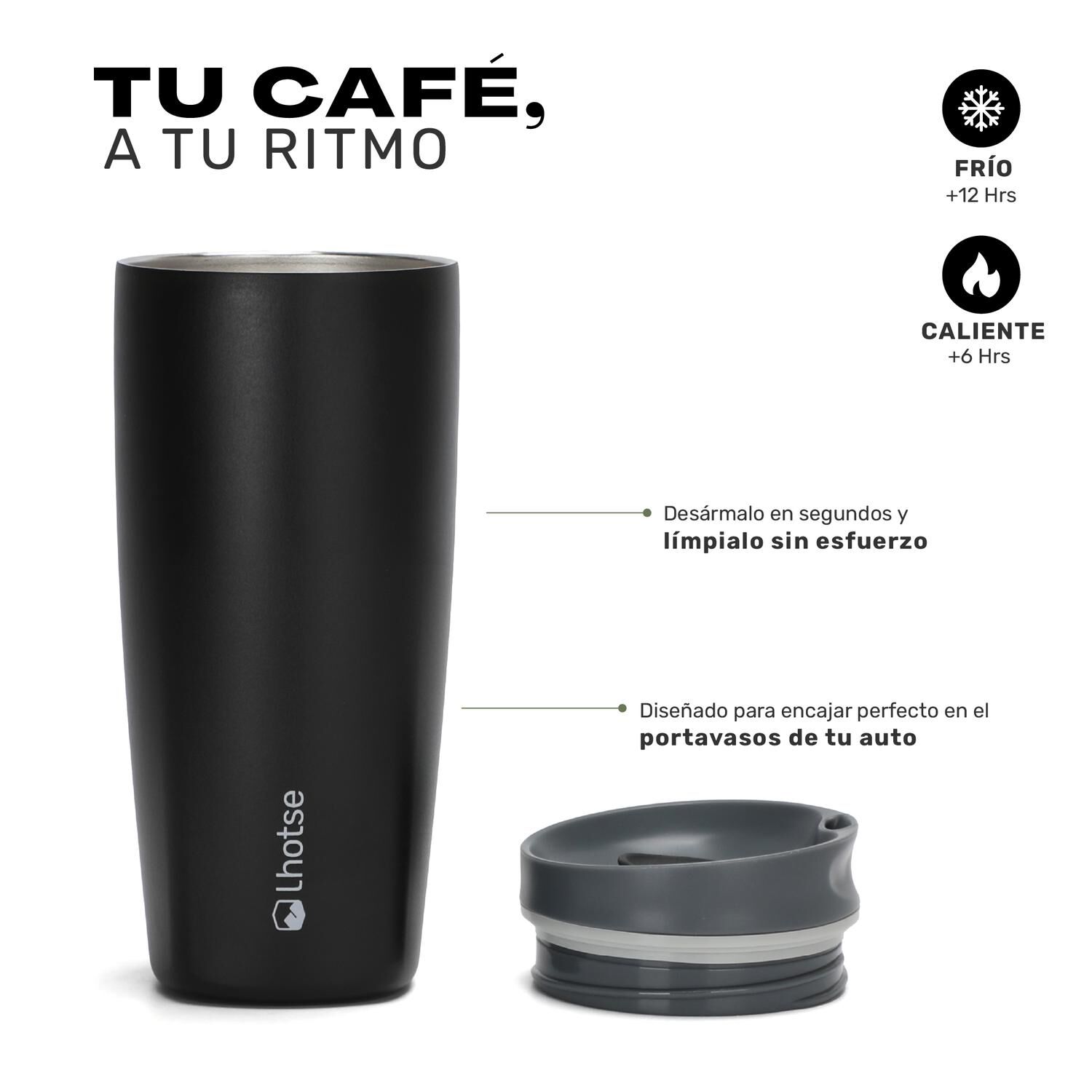 Vaso Mug T&eacute;rmico Agua Caf&eacute; Acero Inox Termicup 590 Ml Lhotse image number 4.0