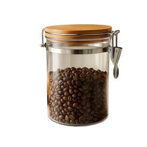 Set 2 Frascos Tarro Hermetico Vidrio 600ml Con Tapa De Bambu Set 2 Frascos Tarro Hermetico Vidrio 600ml Con Tapa De Bambu