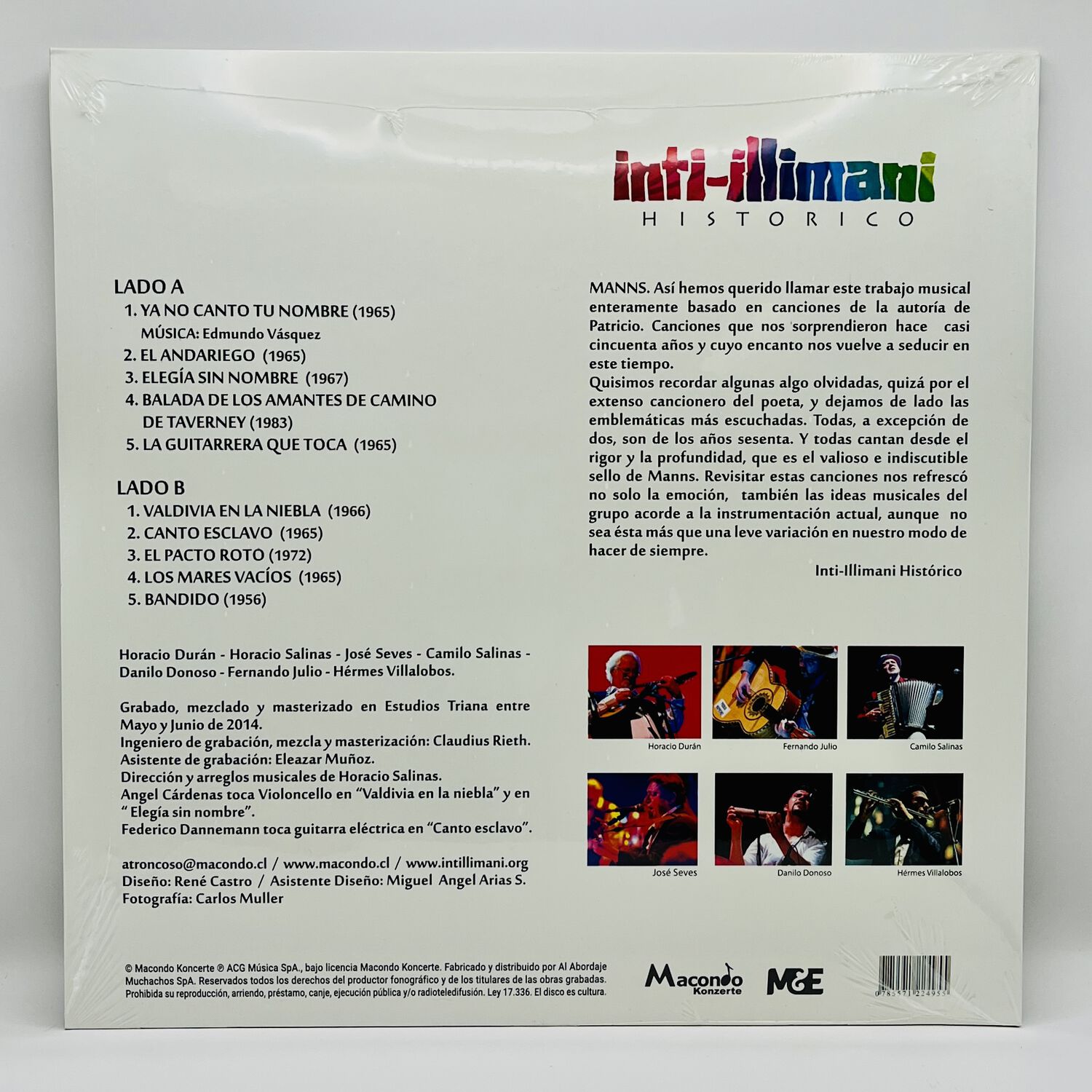 Inti Illimani Historico - Canta A Manss | Vinilo image number 1.0