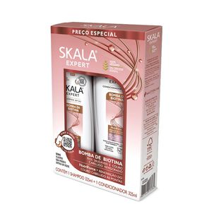 Kit Shampoo Y Acond Bomba De Biotinas Skala Expert 650ml