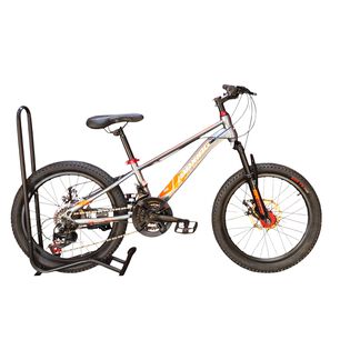 Bicicleta Aro 20 Brxing Con Freno Disco Y 21 Velocidades Gris Naranjo