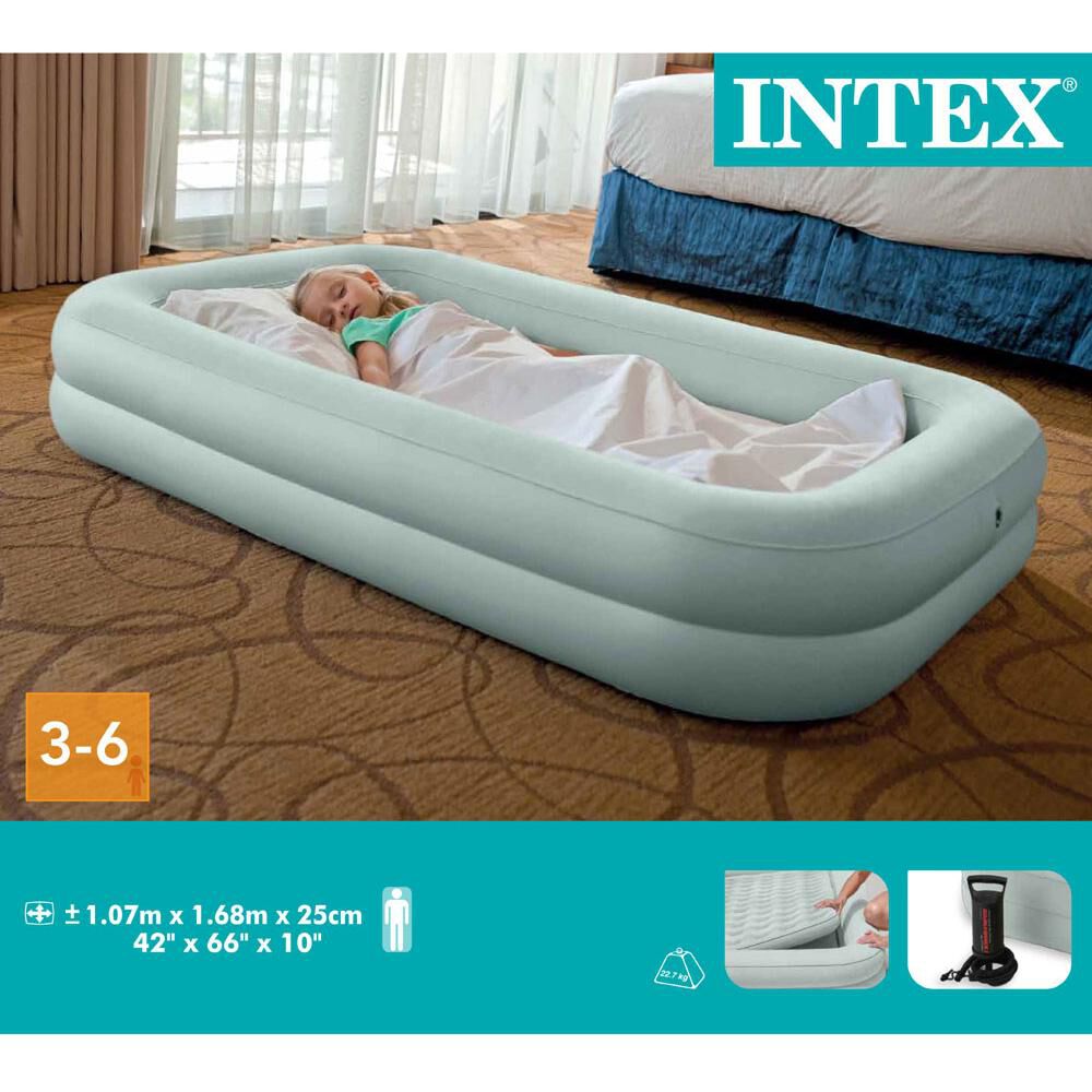 Colchón Inflable Con Inflador Manual 107x168x25cm Intex image number 4.0